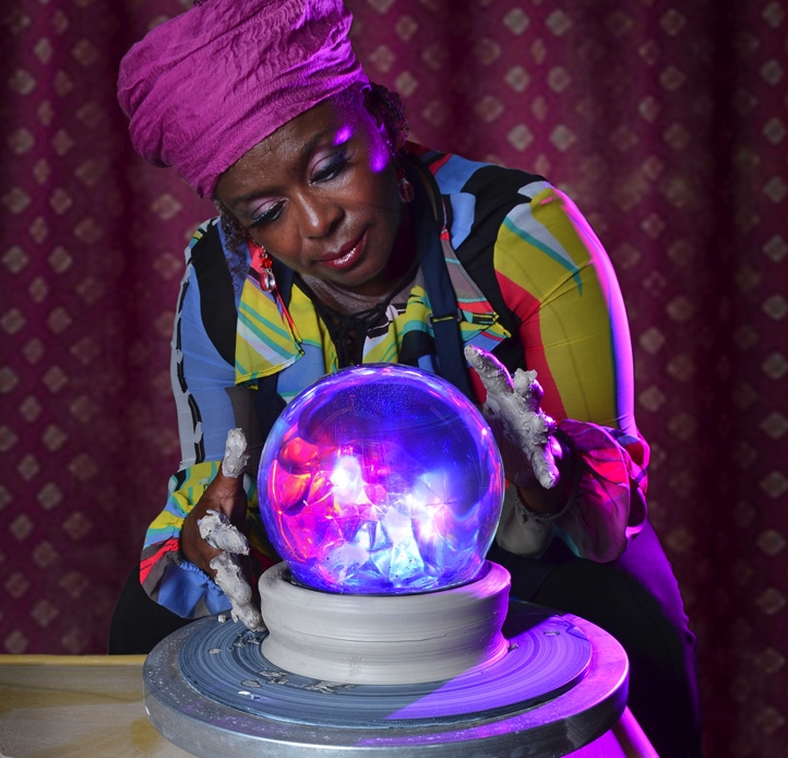 fortune teller with crystal ball